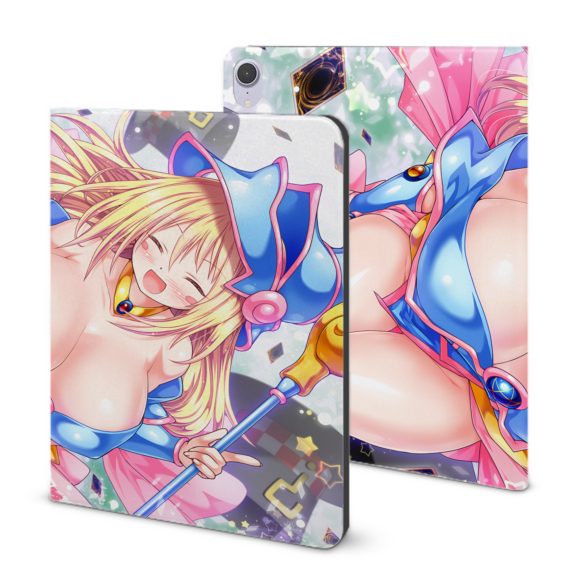 （画像用） 遊☆戯☆王 Yu-Gi-Oh! IPad ケース ブック型 PUレザー TPU 耐衝撃 軽量 薄型 ペン収納なし 全面保護 IPad 各モデル対応